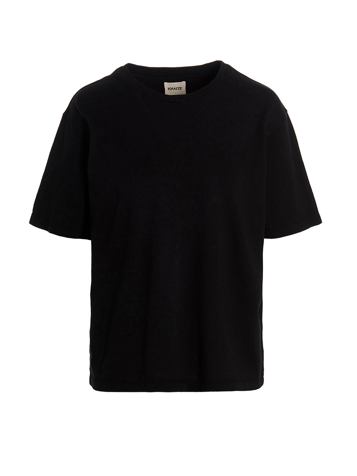 T-shirt noir en coton Khaite