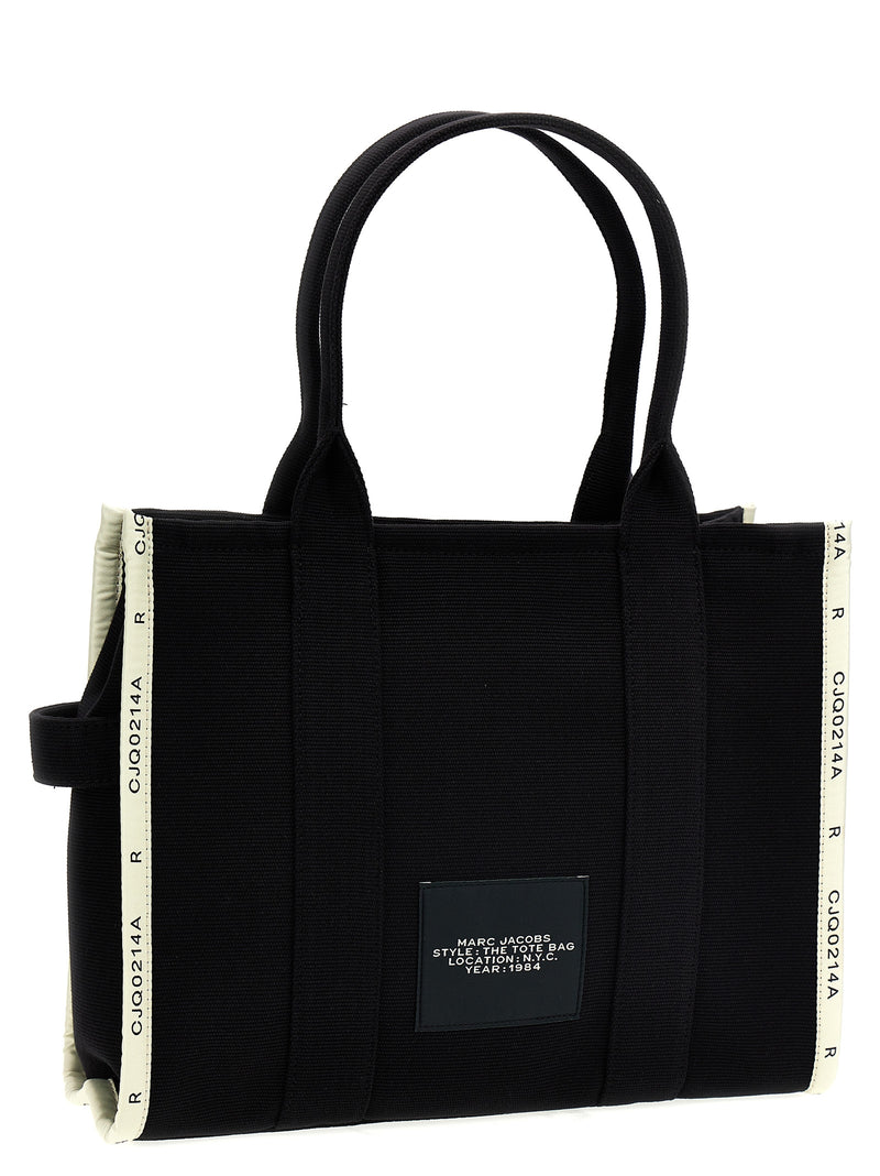 Sac cabas bicolore en coton Marc Jacobs