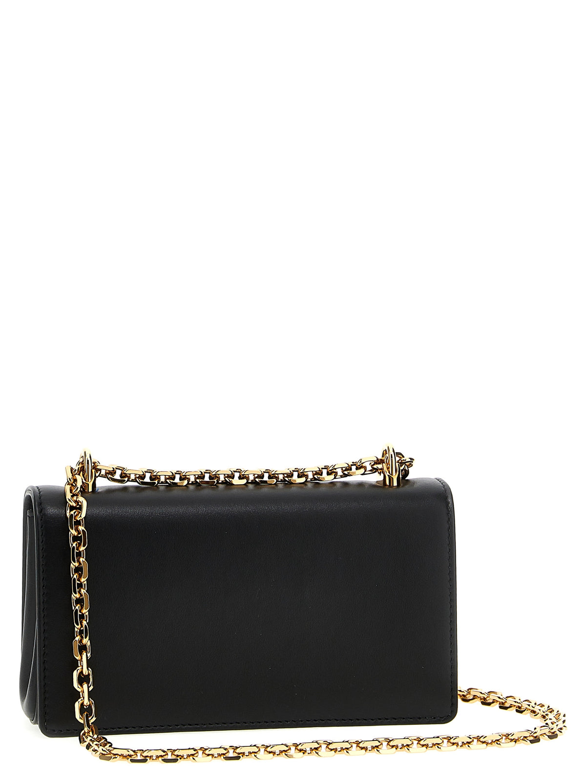 Dolce & Gabbana Black Calfskin DG Girl Mini Crossbody Bag