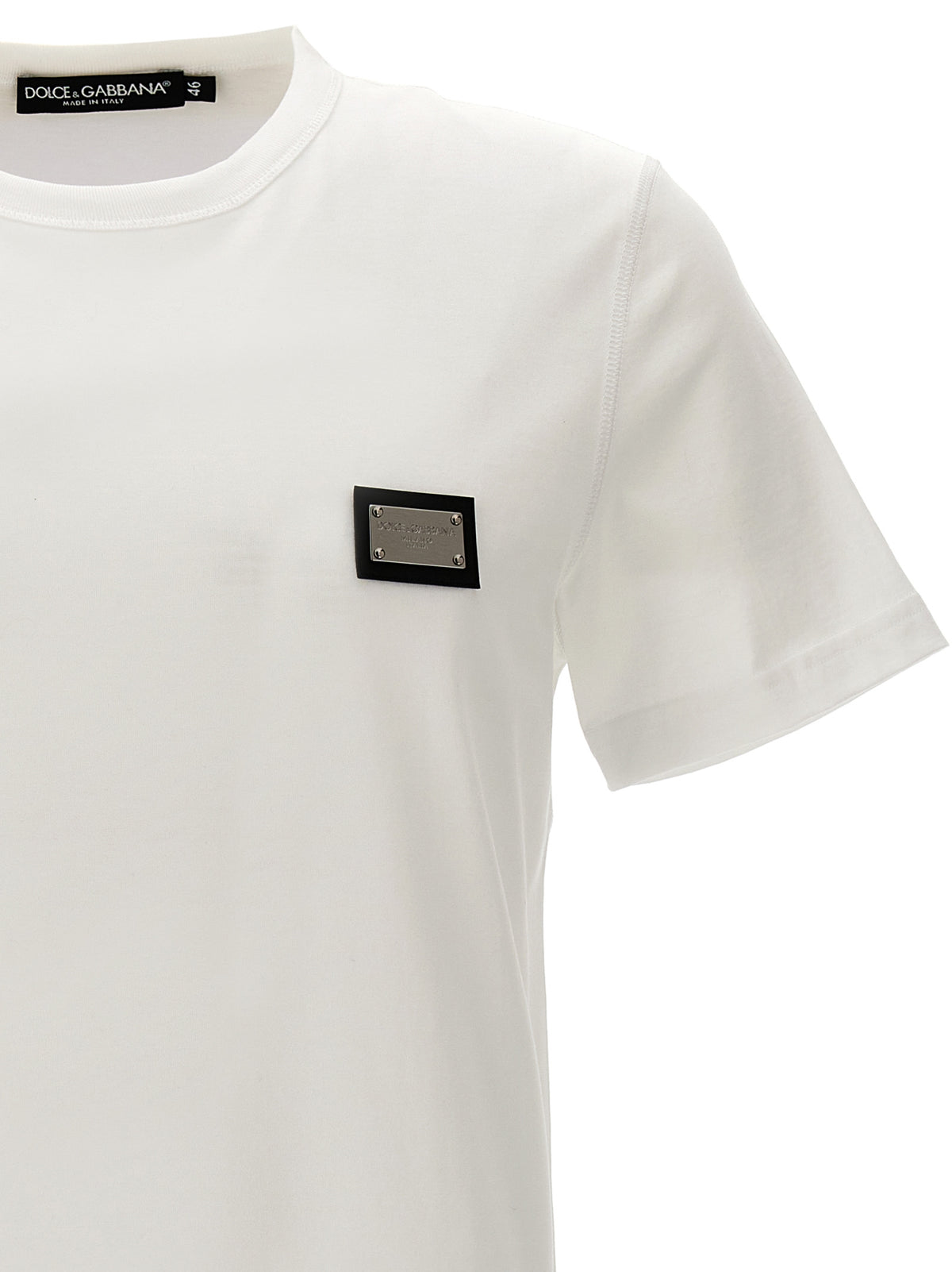 T-shirt en coton blanc Dolce &amp; Gabbana