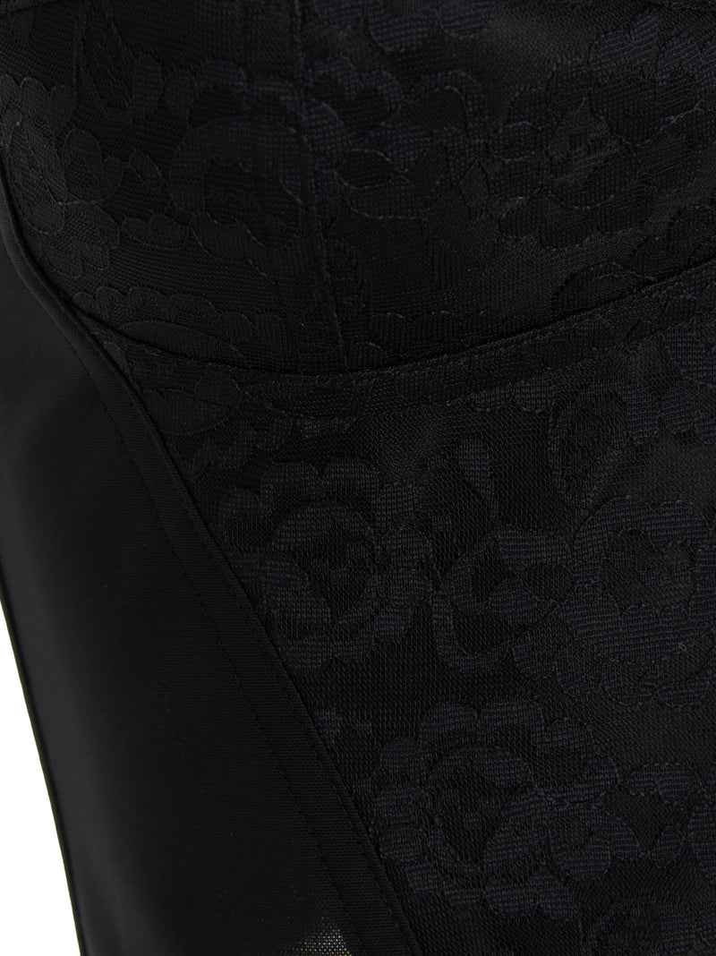 Dolce & Gabbana Black Polyamide Tank Tops