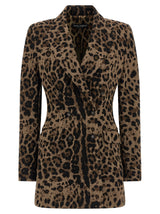 Dolce & Gabbana Turlington Brown Viscose Blazer