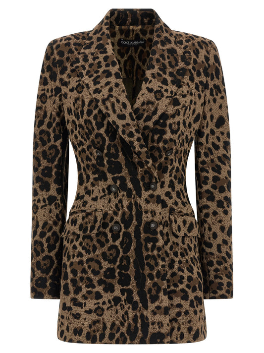 Dolce & Gabbana Turlington Brown Viscose Blazer