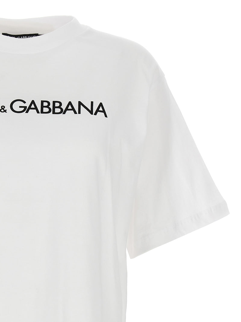 Dolce & Gabbana White Cotton T-Shirt for Women