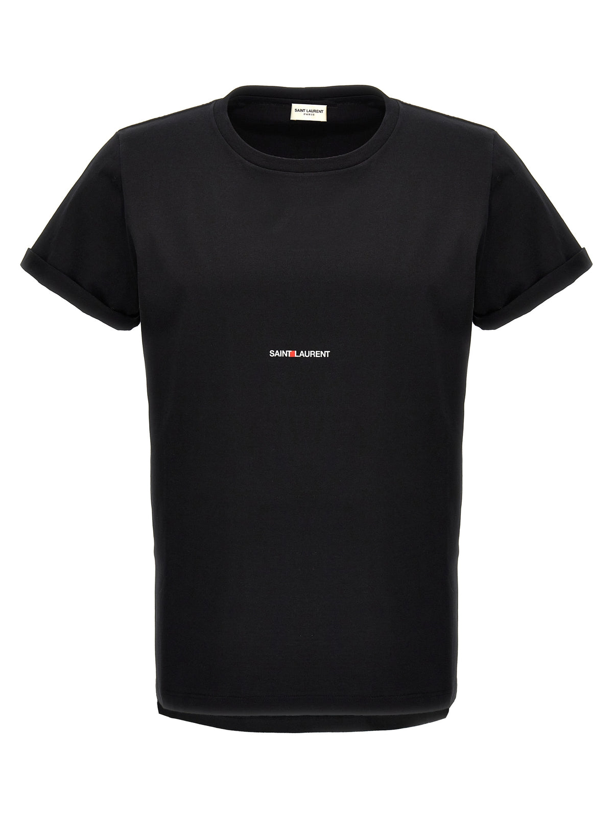 Saint Laurent Black Cotton T-Shirt