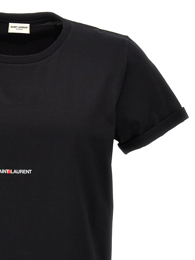 T-shirt Saint Laurent en coton noir