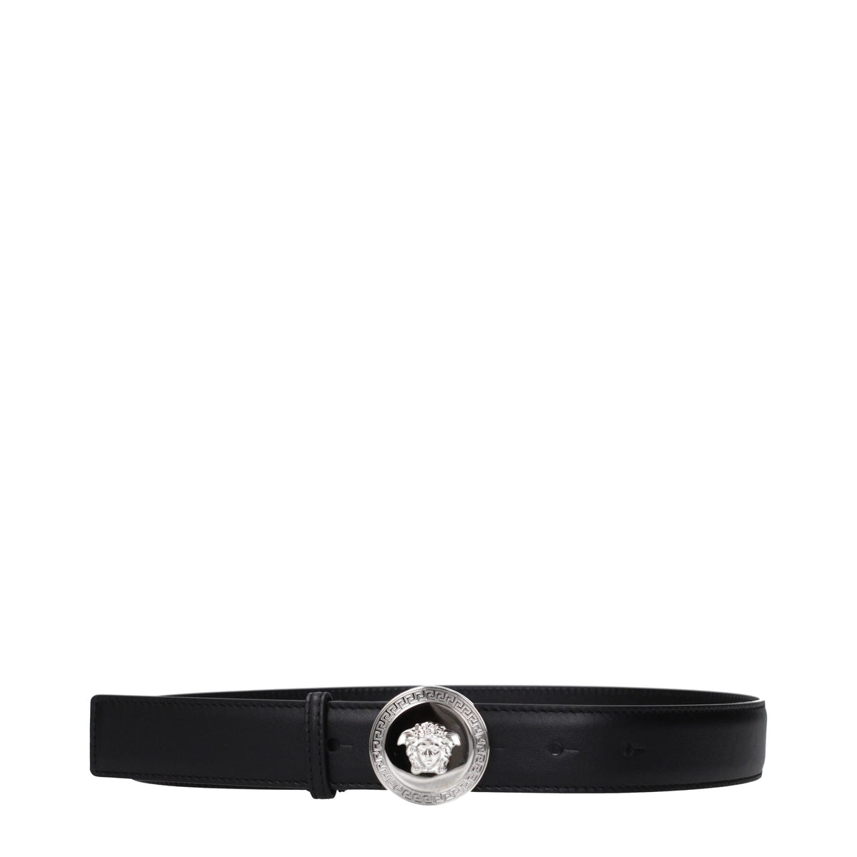Ceinture Versace en cuir noir, modèle standard