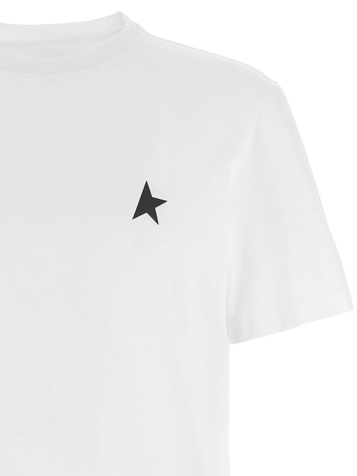 Golden Goose Bicolor Cotton T-Shirt - White/Black