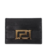 Porte-cartes Versace en cuir noir