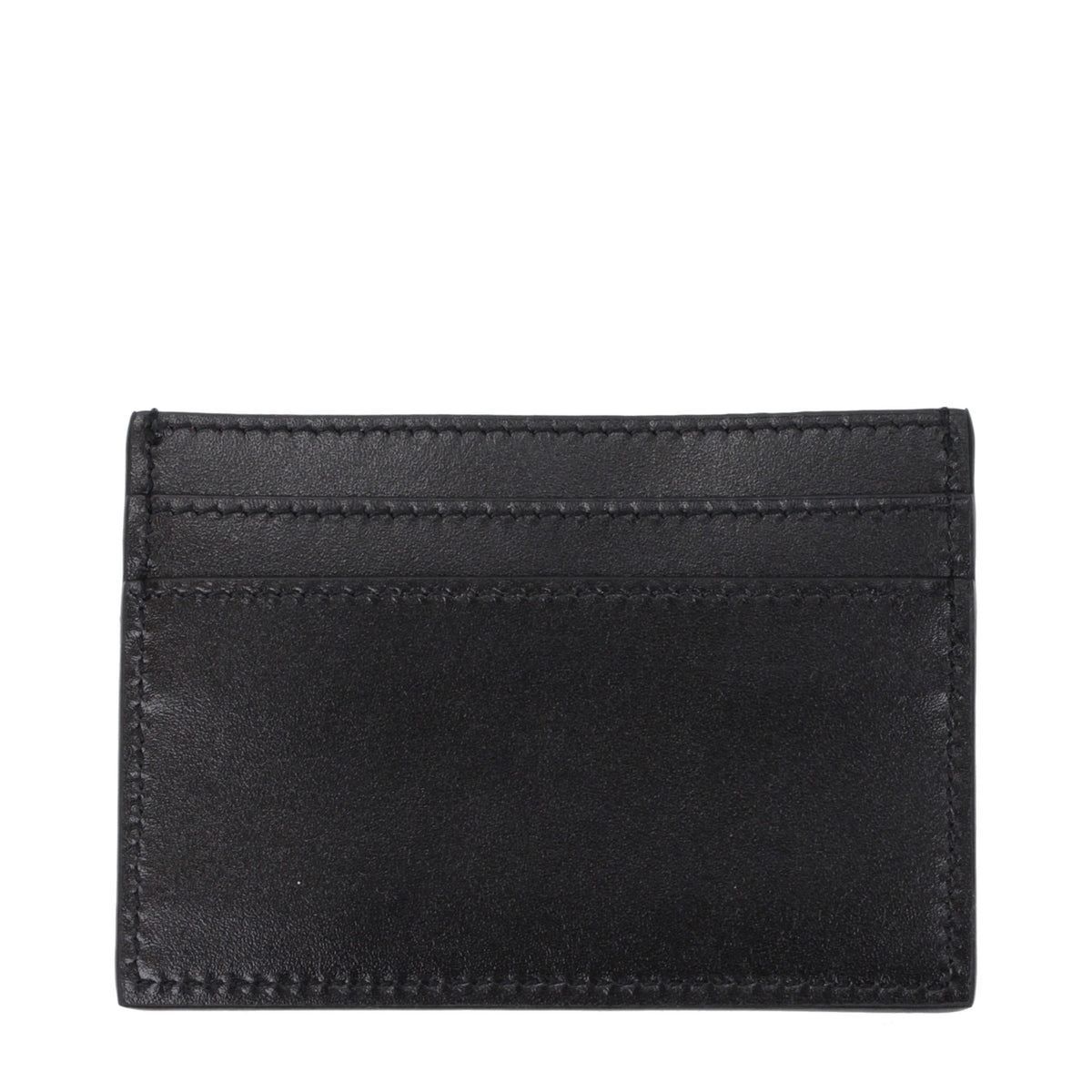 Porte-cartes Versace en cuir noir
