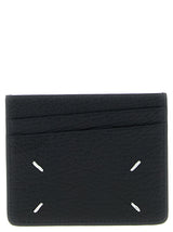 Porte-cartes en cuir de veau noir Maison Margiela