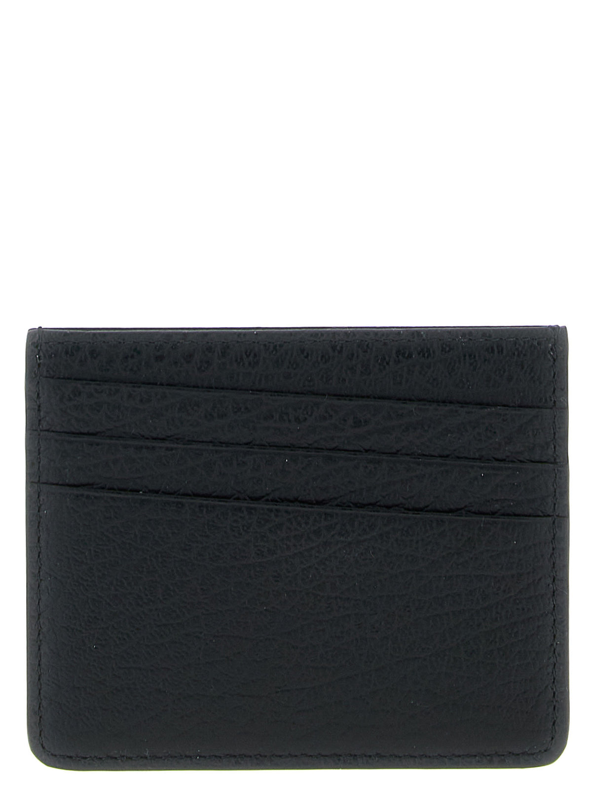 Porte-cartes en cuir de veau noir Maison Margiela