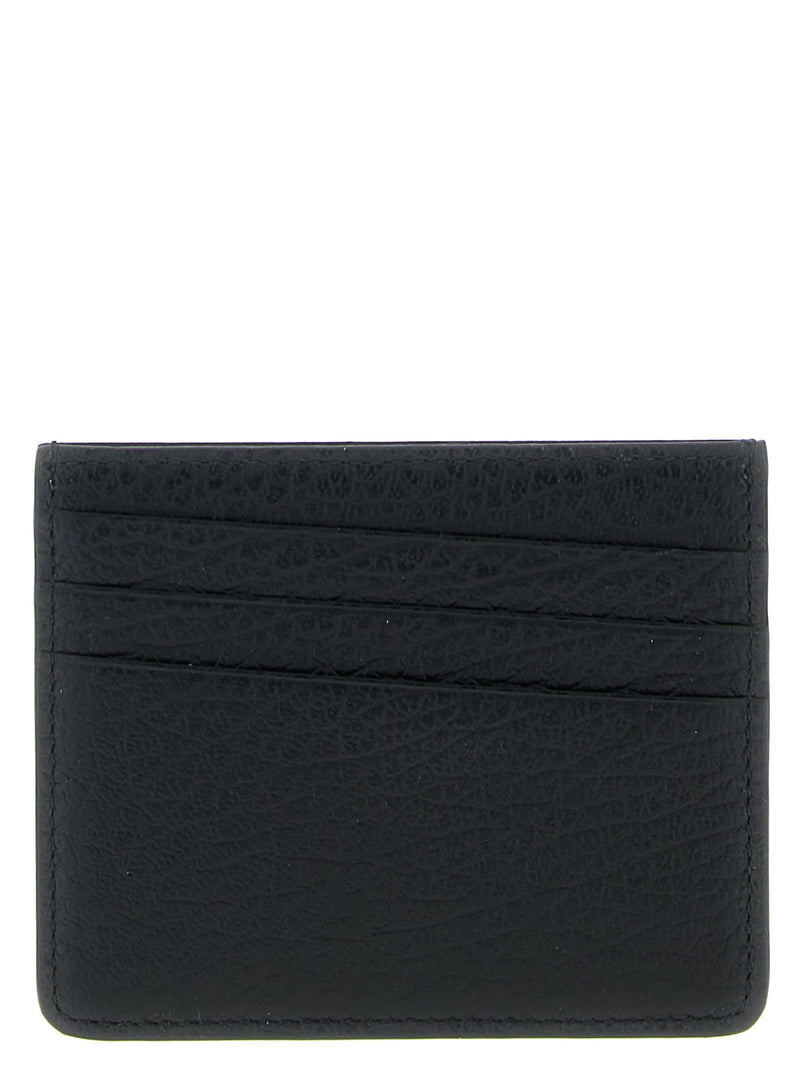 Porte-cartes en cuir de veau noir Maison Margiela
