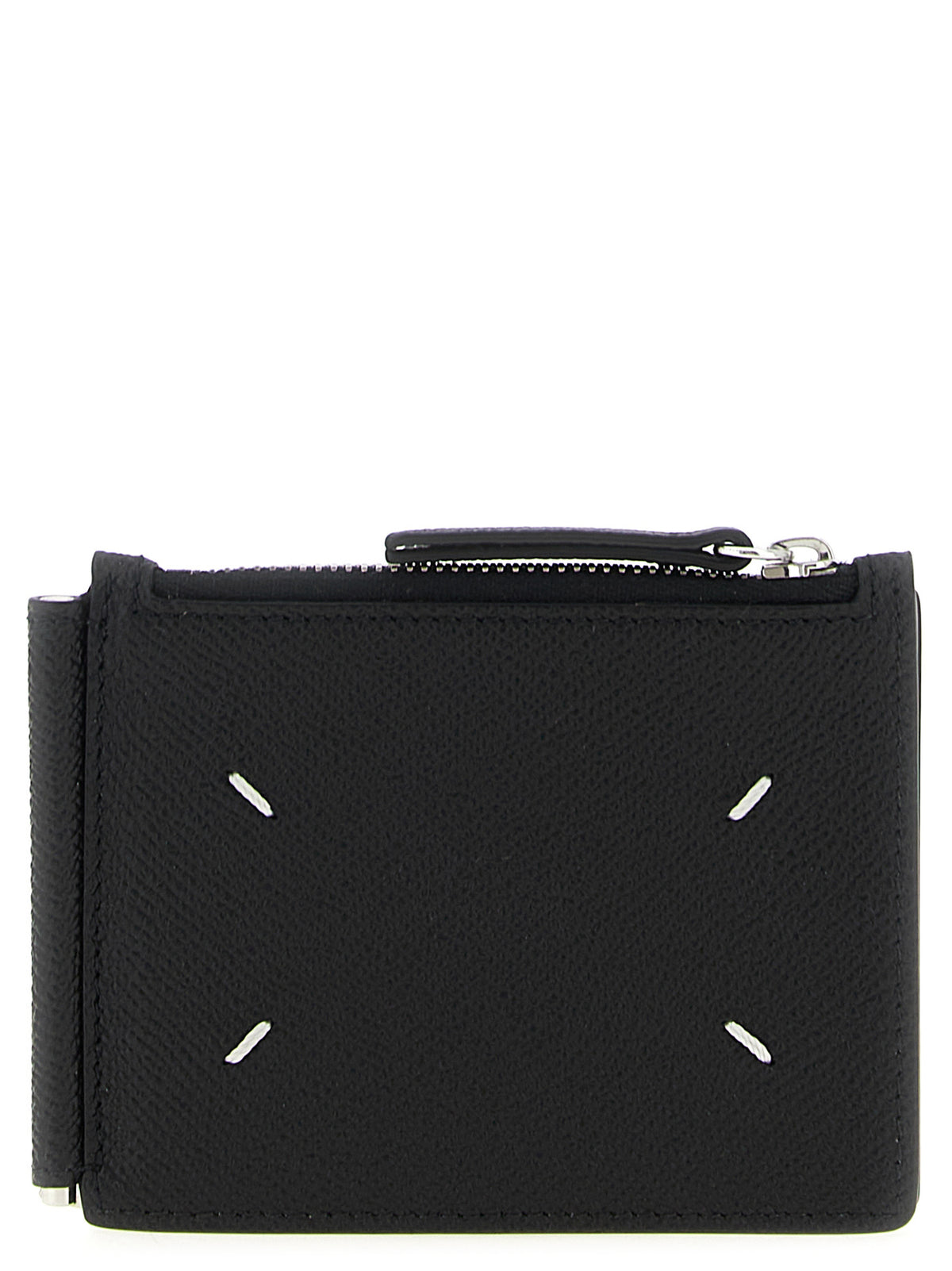 Portefeuille Maison Margiela en cuir noir