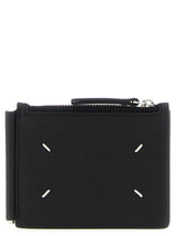 Portefeuille Maison Margiela en cuir noir