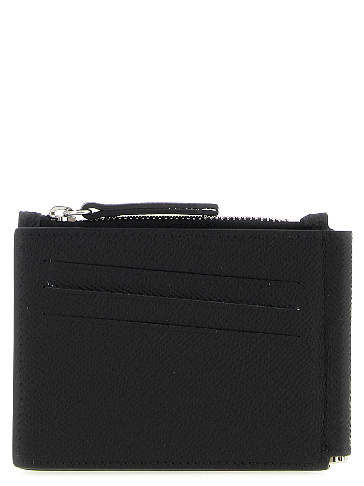 Portefeuille Maison Margiela en cuir noir