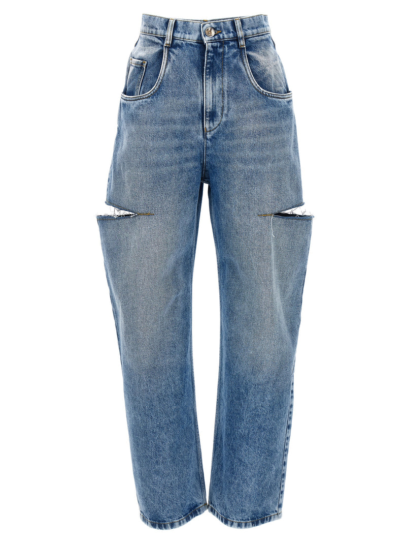 Jeans coupe droite en coton bleu Maison Margiela