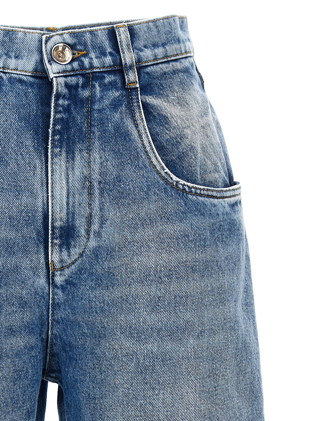 Jeans coupe droite en coton bleu Maison Margiela