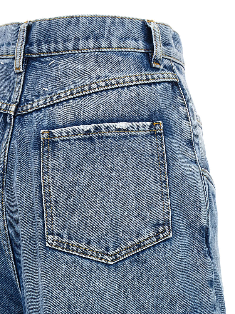 Jeans coupe droite en coton bleu Maison Margiela