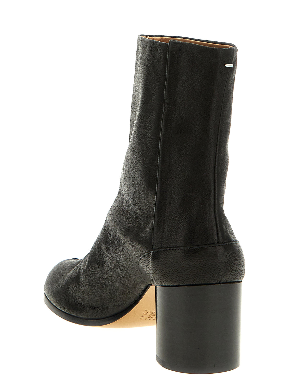 Bottes en cuir Nappa noir / veau Bos Taurus Maison Margiela
