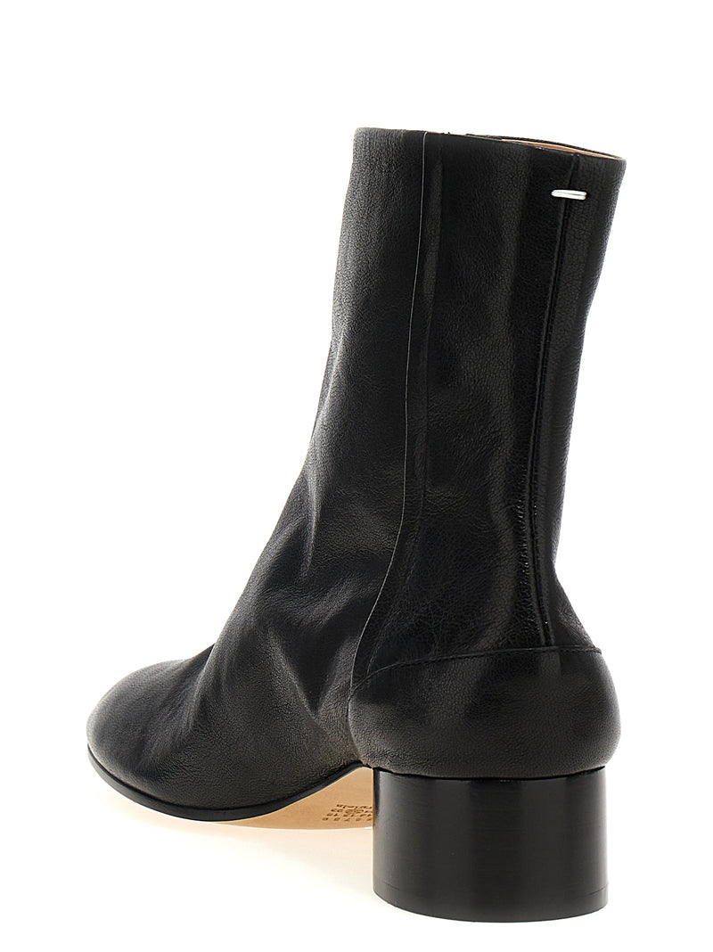 Bottines Maison Margiela en cuir d'agneau noir
