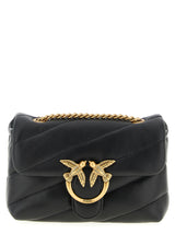 Sac bandoulière PINKO en cuir d'agneau noir