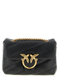 PINKO Black Lamb Leather Crossbody Bag