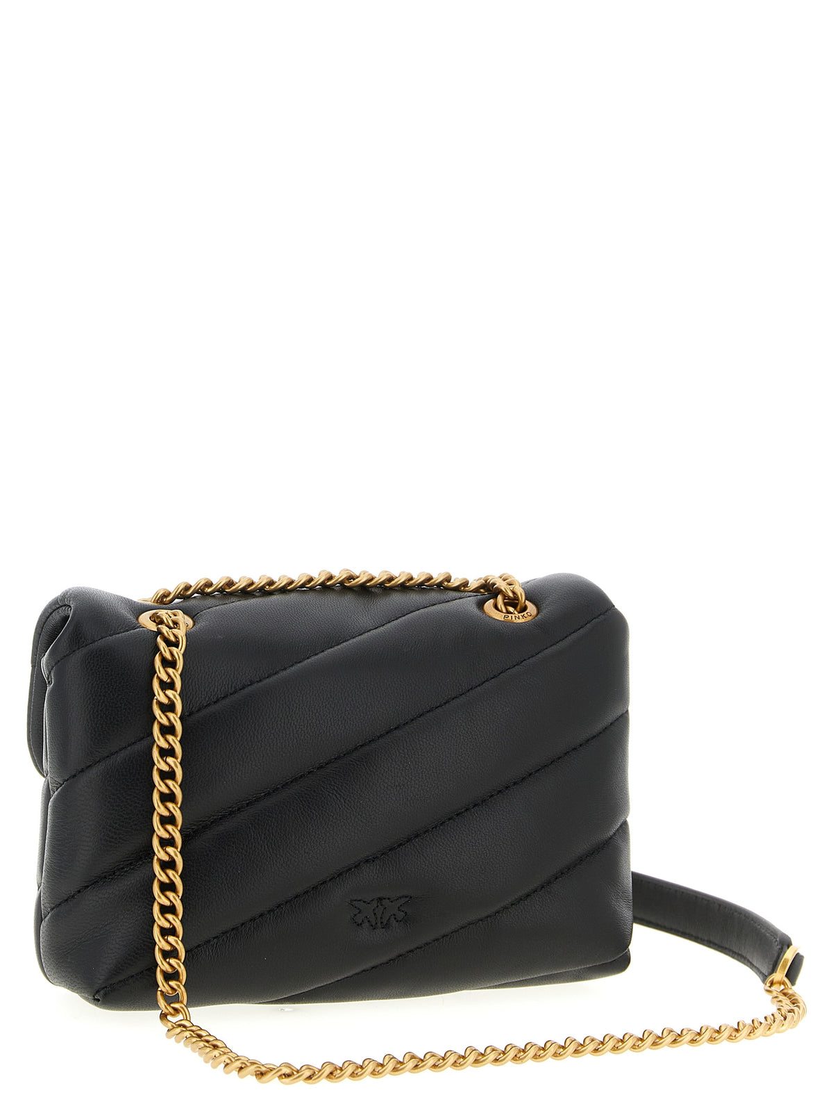 Sac bandoulière PINKO en cuir d'agneau noir