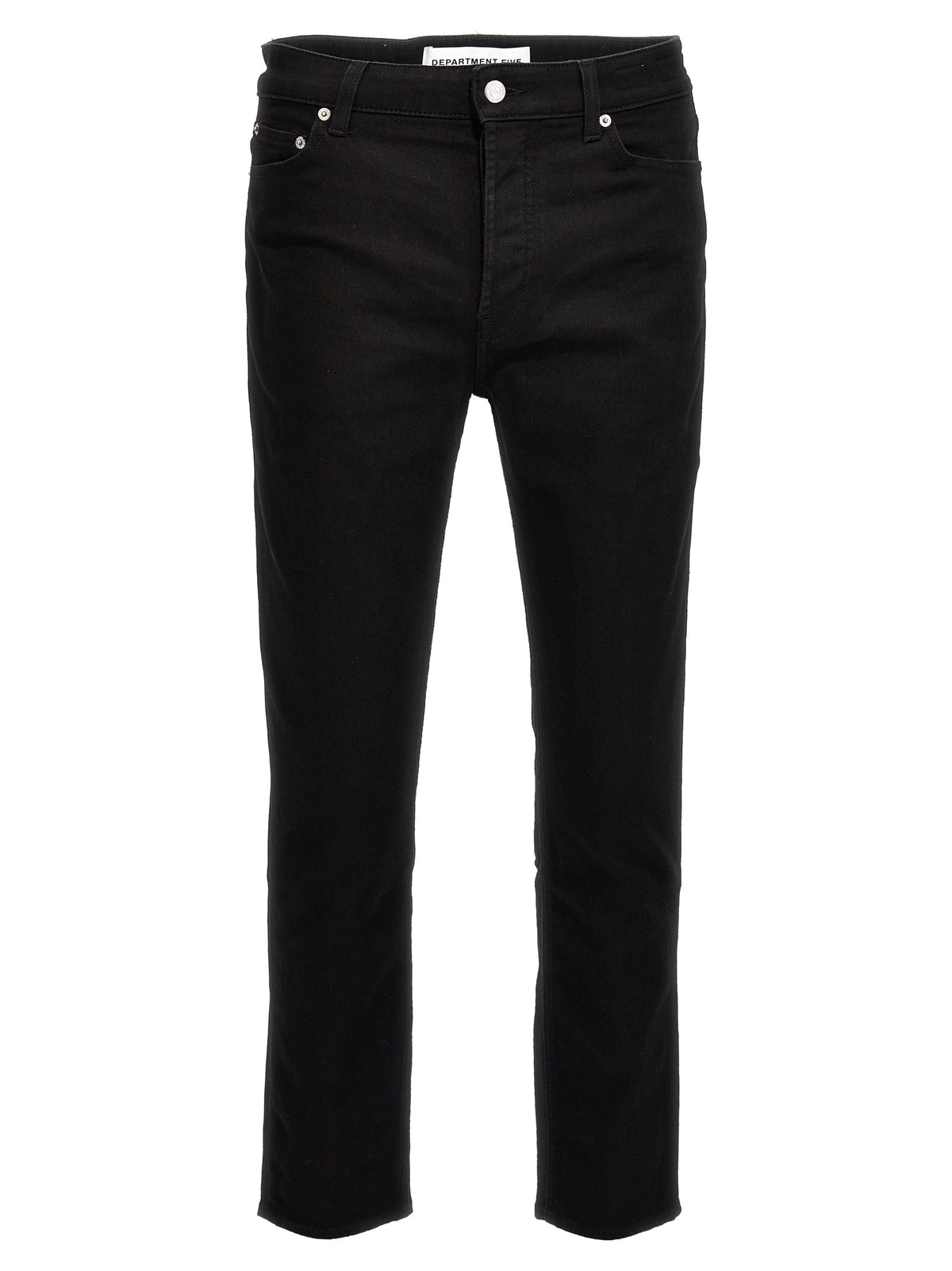 Department 5 Black Cotton Skinny Jeans
