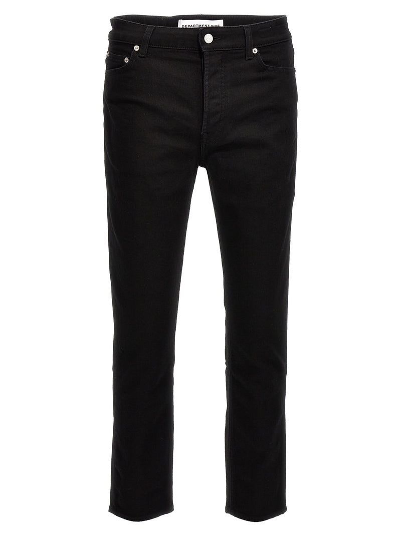 Department 5 Black Cotton Skinny Jeans