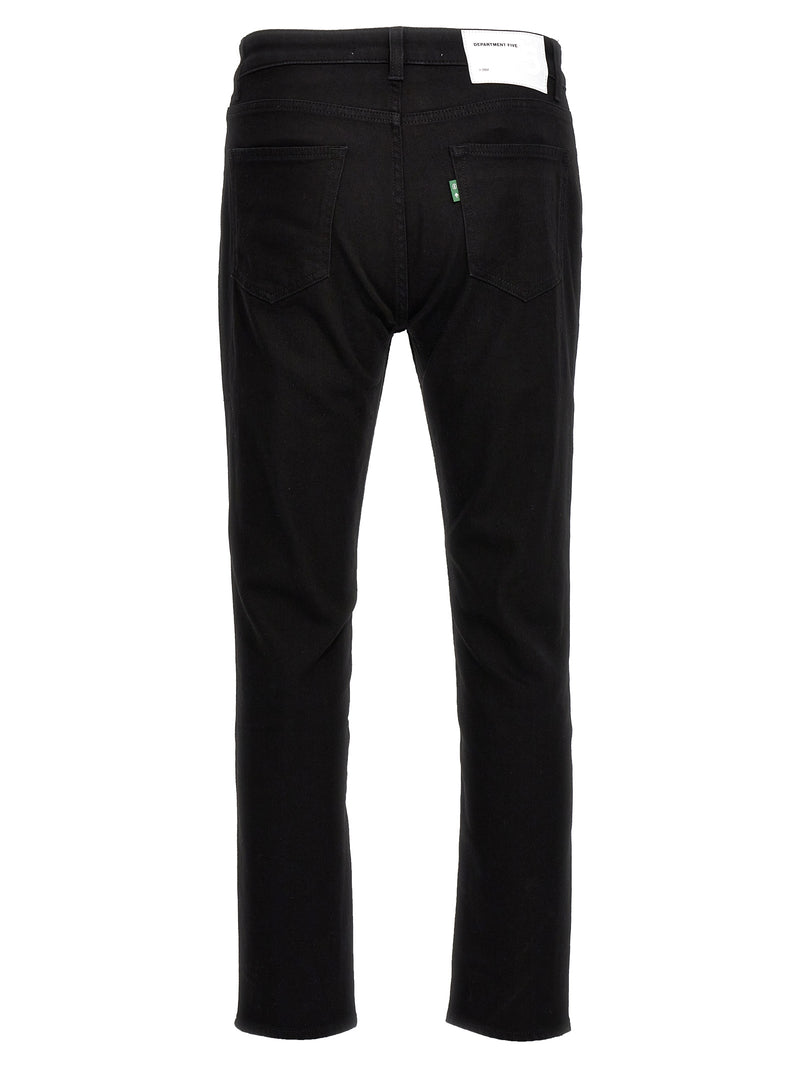 Department 5 Black Cotton Skinny Jeans