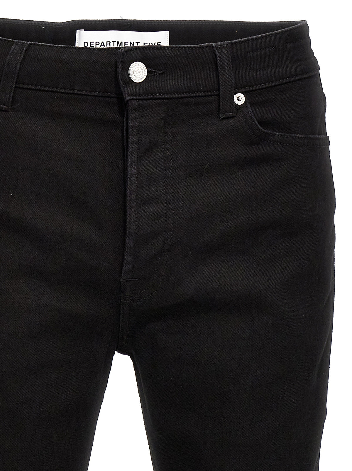Department 5 Black Cotton Skinny Jeans