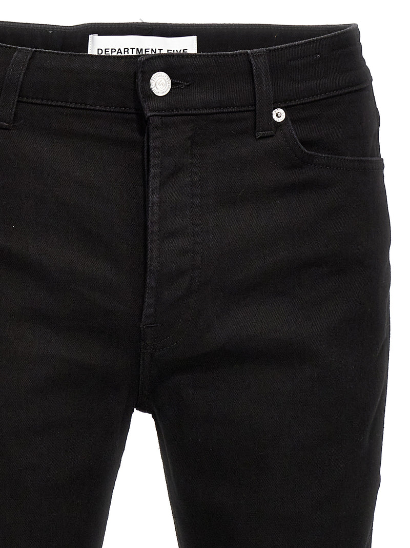 Department 5 Black Cotton Skinny Jeans