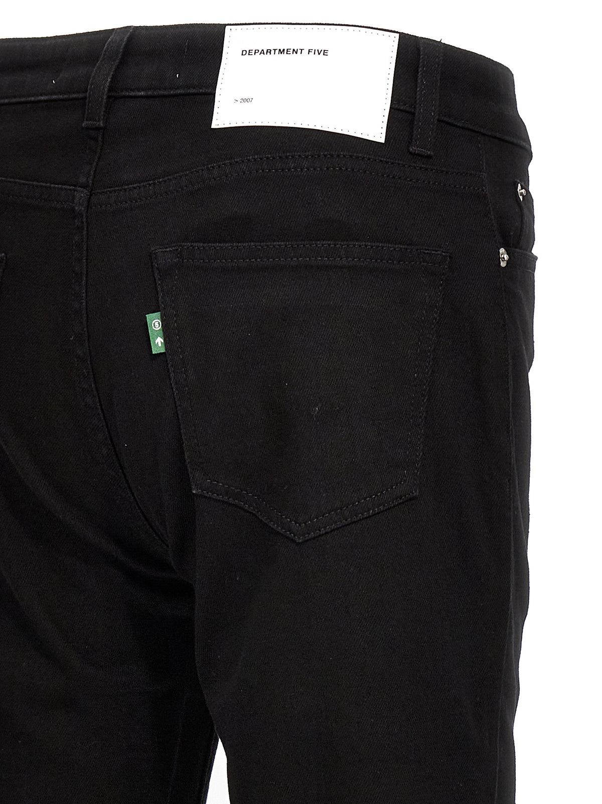 Department 5 Black Cotton Skinny Jeans