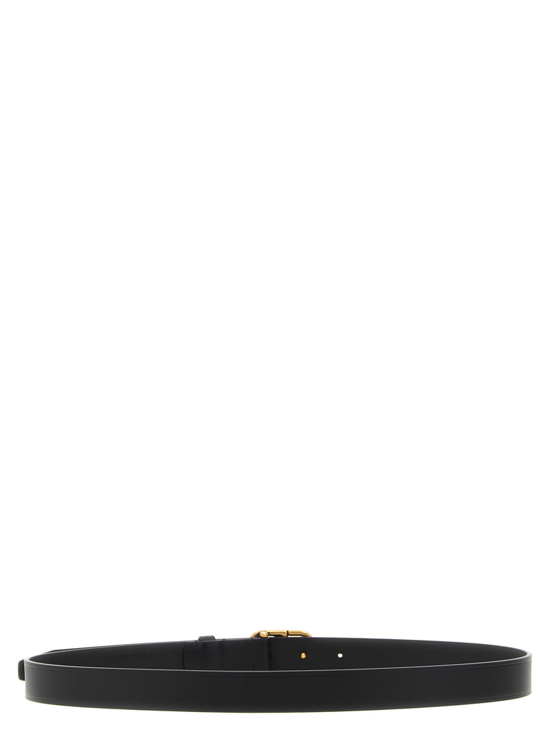 Balenciaga Black Calfskin Thin Belt