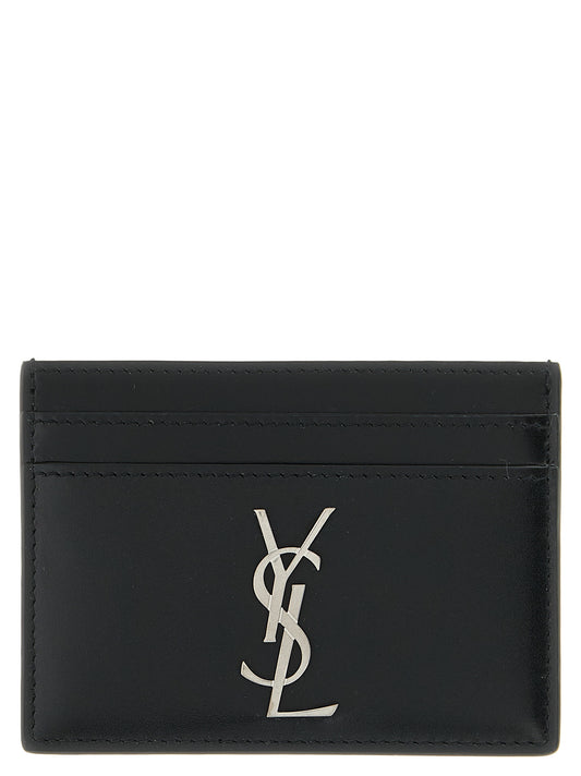 Saint Laurent Black Calfskin Cardholder