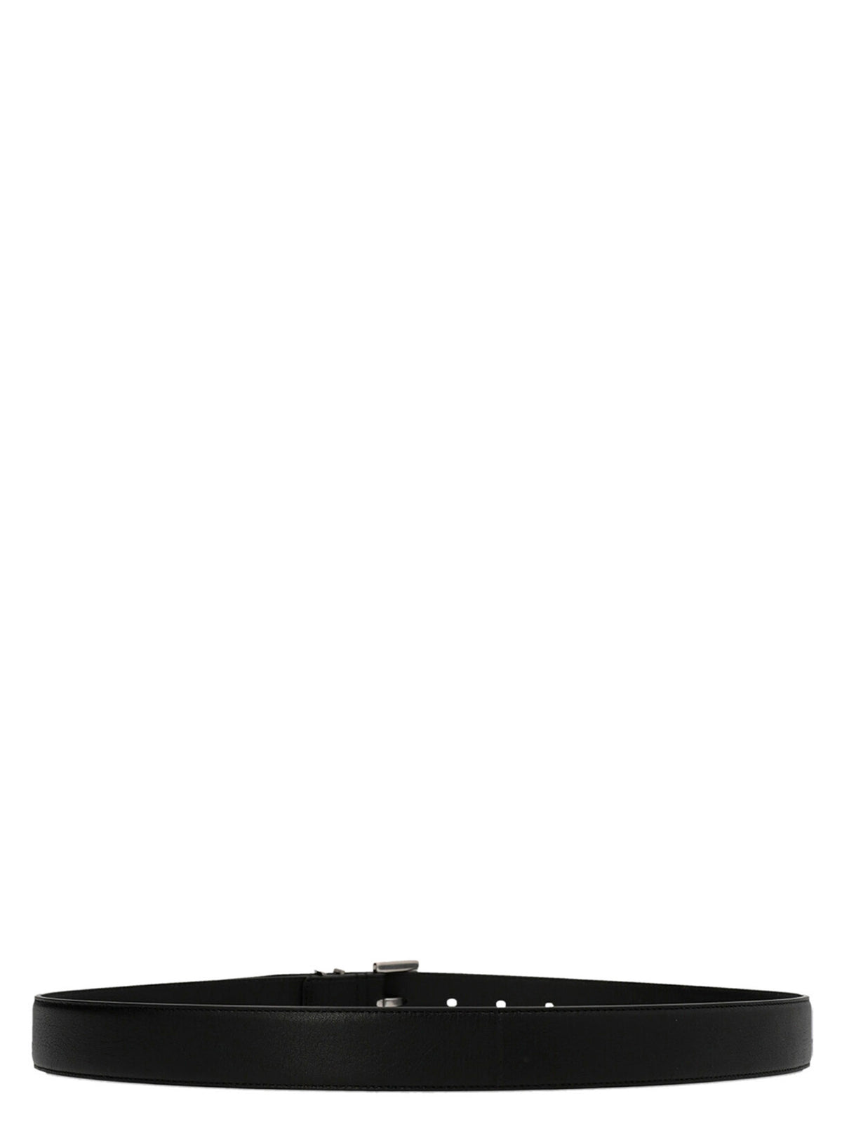 Ceinture Saint Laurent en veau noir