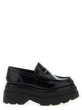 Alexander Wang Carter Platform Black Cowhide Loafers