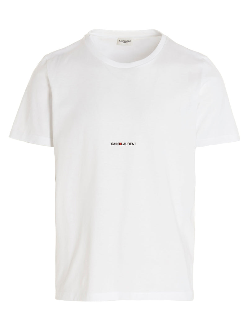 T-shirt blanc en coton Saint Laurent