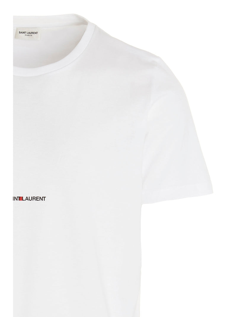 T-shirt blanc en coton Saint Laurent