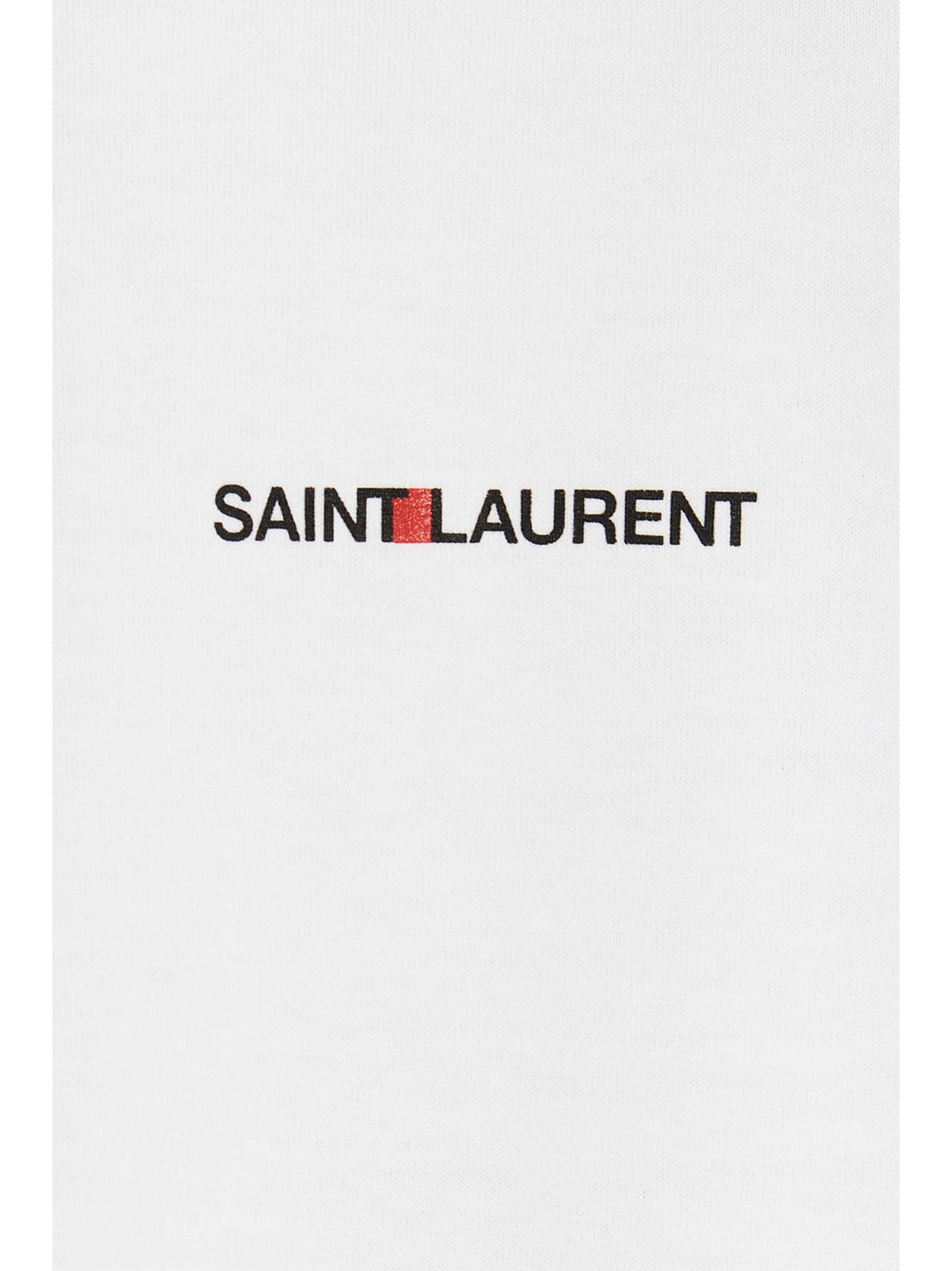 T-shirt blanc en coton Saint Laurent