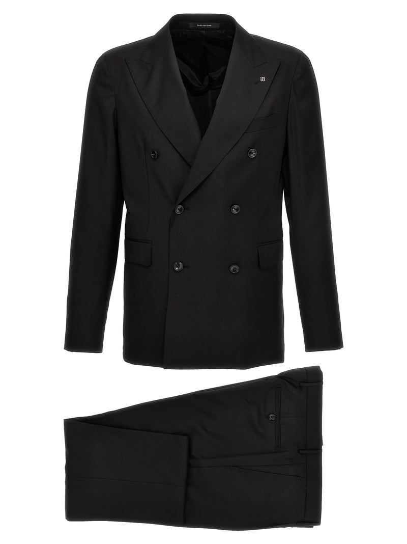 Costume deux pièces Tagliatore noir en laine vierge