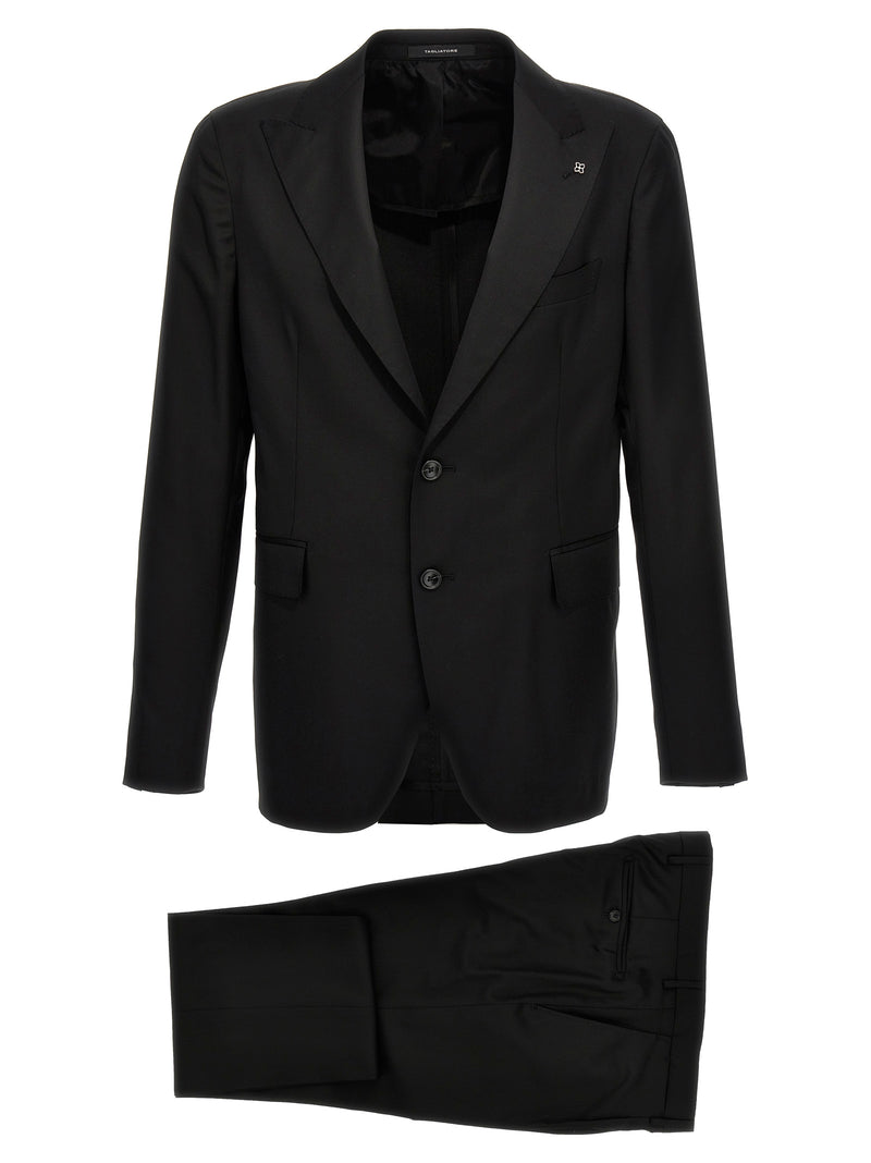 Costume deux pièces Tagliatore noir en laine vierge