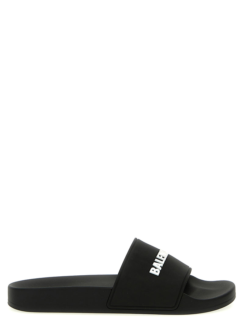 Claquettes Balenciaga bicolores en plastique