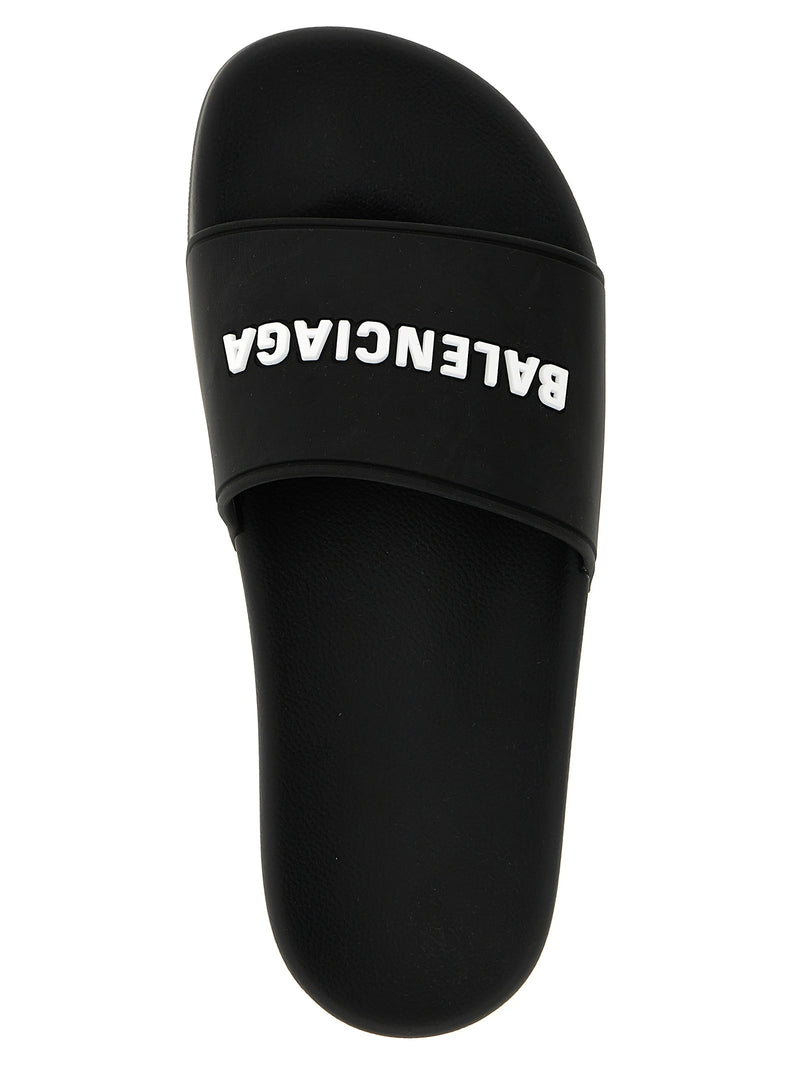 Claquettes Balenciaga bicolores en plastique