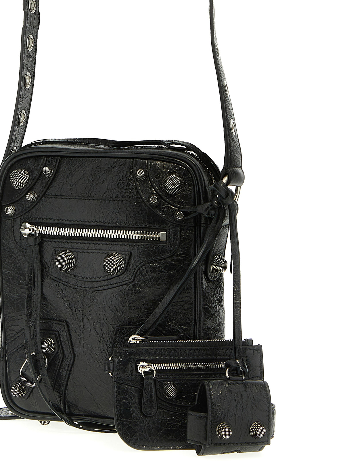 Balenciaga Black Lamb Leather Crossbody Bag