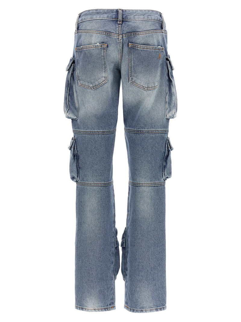 The Attico Blue Cotton Jeans Denim