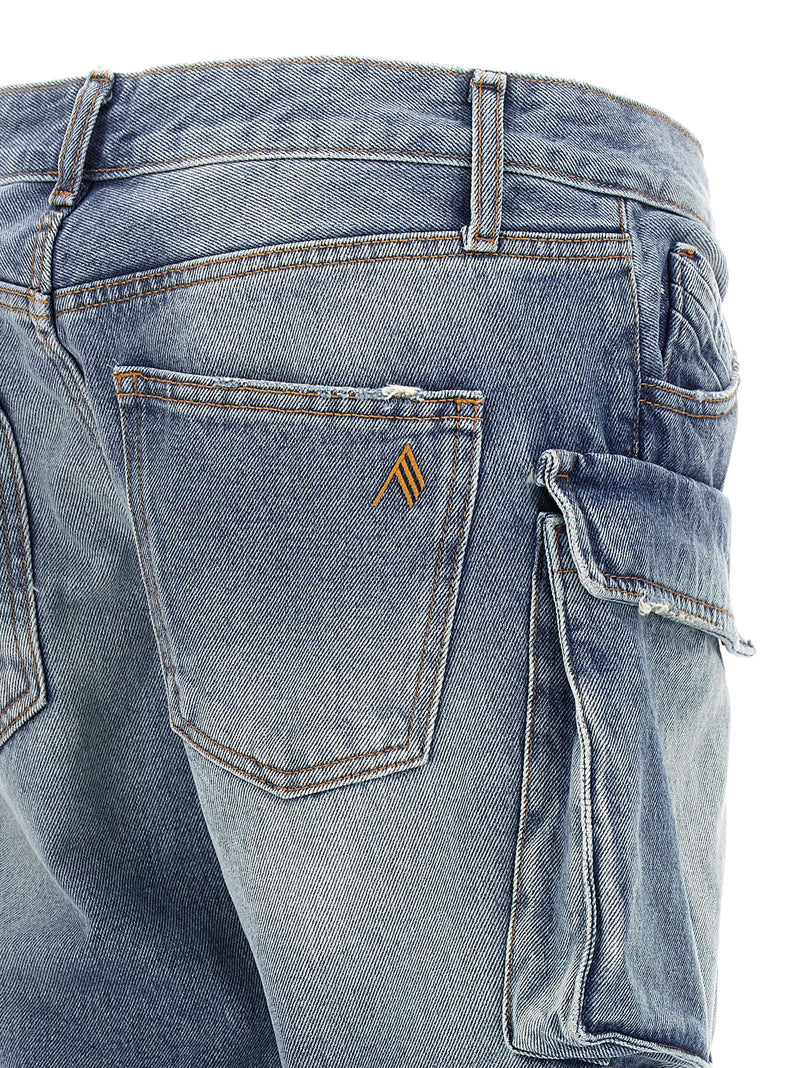 The Attico Blue Cotton Jeans Denim