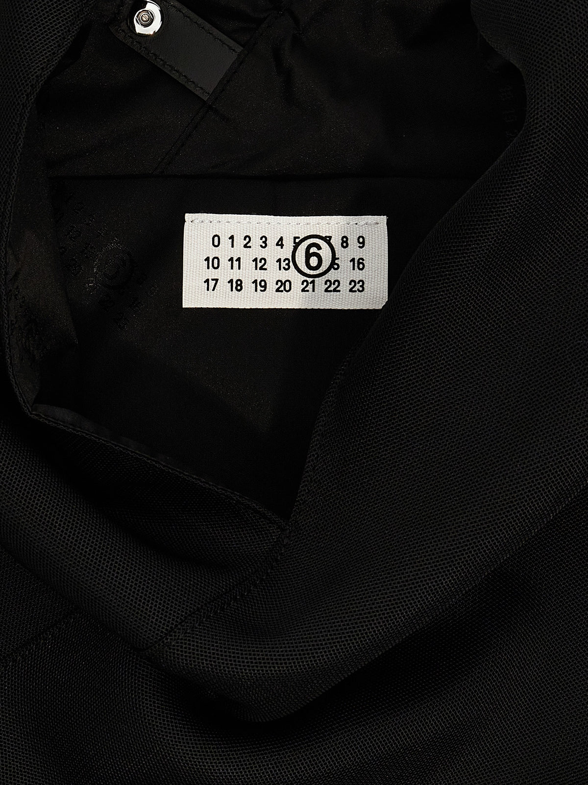 Sac à bandoulière en polyester noir MM6 Maison Margiela