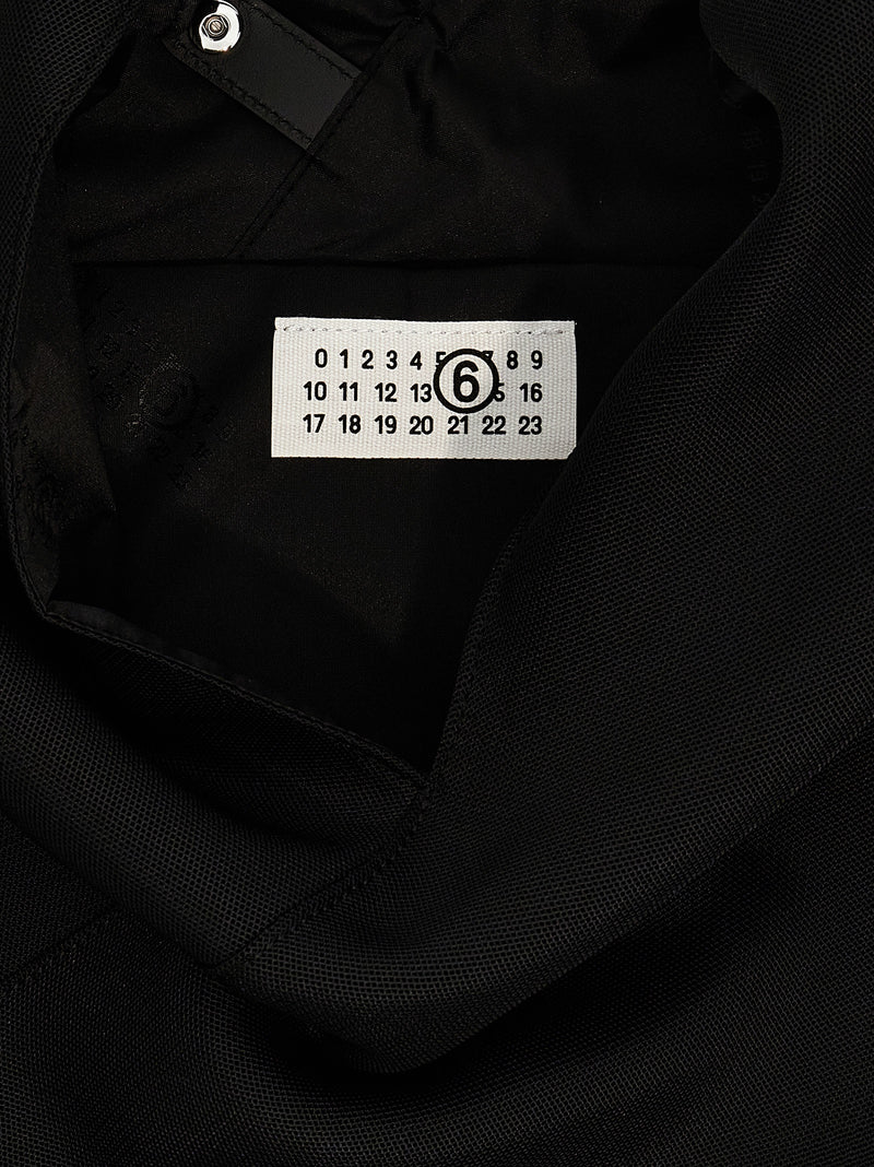 Sac à bandoulière en polyester noir MM6 Maison Margiela